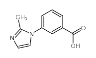 3-(2-甲基-1H-咪唑)苯甲酸结构式
