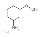 Cyclohexanamine,3-methoxy-, hydrochloride (1:1) Structure