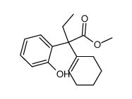 α-ethyl-α-(1-cyclohexenyl)-2-hydroxybenzeneacetic acid methyl ester Structure