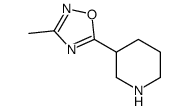 3-(3-甲基-1,2,4-噁二唑-5-基)哌啶结构式