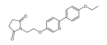 1-[2-[6-(4-ethoxyphenyl)pyridin-3-yl]oxyethyl]pyrrolidine-2,5-dione Structure