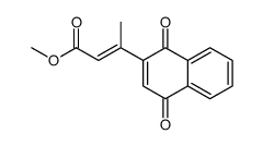 methyl 3-(1,4-dioxonaphthalen-2-yl)but-2-enoate结构式