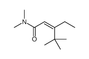 3-ethyl-N,N,4,4-tetramethylpent-2-enamide结构式