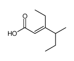 3-ethyl-4-methylhex-2-enoic acid Structure