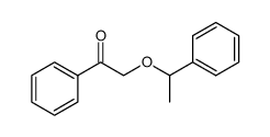 1-phenyl-2-(1-phenylethoxy)ethan-1-one结构式