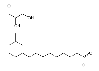 14-methylpentadecanoic acid,propane-1,2,3-triol Structure