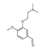 3-[3-(二甲氨基)丙氧基]-4-甲氧基苯甲醛结构式