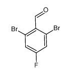 2,6-二溴-4-氟苯甲醛结构式