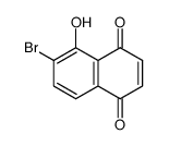 6-bromo-5-hydroxy-1,4-naphthoquinone结构式