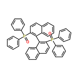(1R)-[1,1'-binaphthalene]-2,2'-diylbis[1,1-diphenyl-1,1'-Phosphine oxide Structure