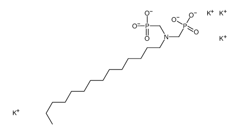 tetrapotassium,N,N-bis(phosphonatomethyl)tetradecan-1-amine结构式