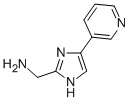 1-[4-(3-吡啶基)-1H-咪唑-2-基]甲胺结构式