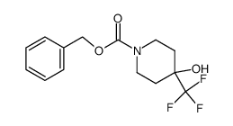 4-羟基-4-(三氟甲基)哌啶-1-甲酸苄酯结构式