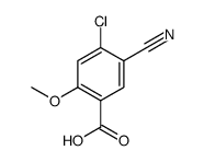 4-Chloro-5-cyano-2-Methoxybenzoic acid Structure