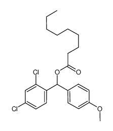 (2,4-dichlorophenyl)(4-methoxyphenyl)methyl nonanoate Structure