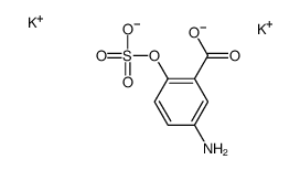 dipotassium,5-amino-2-sulfonatooxybenzoate Structure