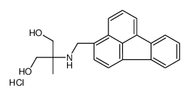 2-(fluoranthen-3-ylmethylamino)-2-methylpropane-1,3-diol,hydrochloride Structure