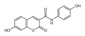 7-hydroxy-2-oxo-2H-chromene-3-carboxylic acid (4-hydroxyphenyl)amide Structure