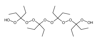 bis-[1-ethyl-1-(1-ethyl-1-hydroperoxy-propylperoxy)-propyl]-peroxide结构式