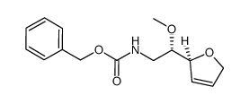 benzyl (S)-2-((S)-2,5-dihydrofuran-2-yl)-2-methoxyethyl carbamate结构式
