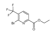 6-bromo-5-trifluoromethylpyridine-2-carboxylic aid ethyl ester结构式