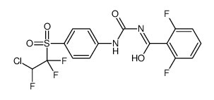 N-[[4-(2-chloro-1,1,2-trifluoroethyl)sulfonylphenyl]carbamoyl]-2,6-difluorobenzamide结构式