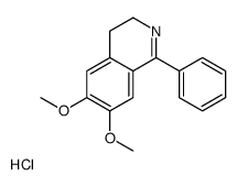 6,7-dimethoxy-1-phenyl-3,4-dihydroisoquinoline,hydrochloride结构式