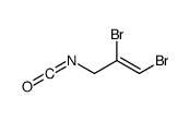(Z)-1,2-dibromo-3-isocyanatoprop-1-ene结构式