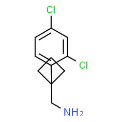 (1-(2,4-dichlorophenyl)cyclobutyl)methanamine hydrochloride Structure