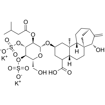 苍术苷二钾盐结构式