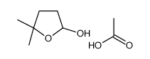 acetic acid,5,5-dimethyloxolan-2-ol Structure
