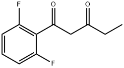 1-(2,6-二氟苯基)戊-1,3-二酮结构式