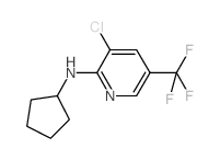 3-chloro-N-cyclopentyl-5-(trifluoromethyl)pyridin-2-amine Structure