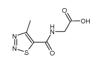 2-(4-methyl-1,2,3-thiadiazole-5-carboxamido)acetic acid结构式