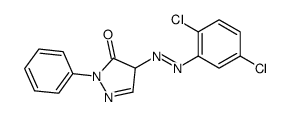 4-[(2,5-dichlorophenyl)diazenyl]-2-phenyl-4H-pyrazol-3-one Structure