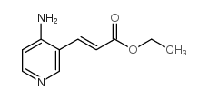 3-(4-氨基吡啶-3-基)丙烯酸乙酯结构式
