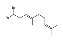 9,9-dibromo-2,6-dimethylnona-2,6-diene Structure