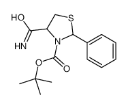tert-butyl 4-carbamoyl-2-phenyl-1,3-thiazolidine-3-carboxylate Structure