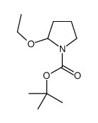 1-Pyrrolidinecarboxylicacid,2-ethoxy-,1,1-dimethylethylester(9CI) structure