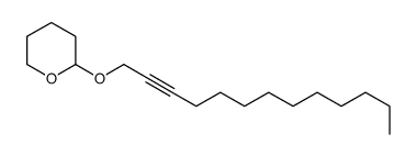 2-tridec-2-ynoxyoxane Structure