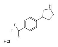 3-(4-(TRIFLUOROMETHYL)PHENYL)PYRROLIDINE HYDROCHLORIDE Structure
