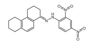 1-[2,4-Dinitro-phenylhydrazono]-1,2,3,4,5,6,7,8-octahydro-phenanthren Structure