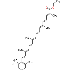 Ethyl 8'-apo-b-caroten-8'-oate Structure