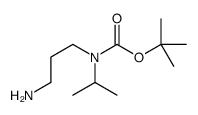 3-氨基丙基(异丙基)氨基甲酸叔丁酯结构式