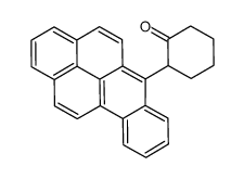 2-benzo[b]pyren-6-ylcyclohexan-1-one结构式