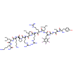 dynorphin amide (1-13), Ala(2)-(5-F-Phe)(4)-结构式