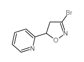 2-(3-溴-4,5-二氢-5-异噁唑)吡啶结构式