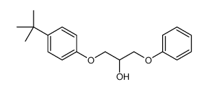 1-(4-tert-butylphenoxy)-3-phenoxypropan-2-ol结构式