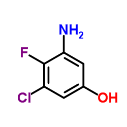 3-Amino-5-chloro-4-fluorophenol结构式
