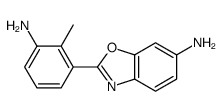 2-(3-amino-2-methylphenyl)-1,3-benzoxazol-6-amine Structure
